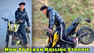 ||How To Learn Rolling Stoppie|| @travelwithanshuman1062  #ktm Ktmstunts