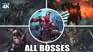 Jotunnslayer: Hordes of Hel - All Bosses (With Cutscenes) 4K 60FPS UHD PC