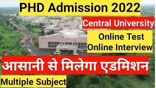 PhD Admission Notification 2022  Central UNIVERSITY/ cuk/ PhD Admission 2022 #phdadmission2022