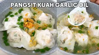 RESEP PANGSIT KUAH GARLIC OIL ENAK BANGET !! TER ENAK 100% 🤤😍👍