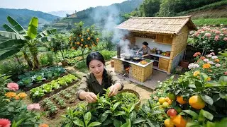 Slow-Paced Life In The Countryside: Early Morning Tea Harvest, Cooking A Delicious Braised Fish Dish