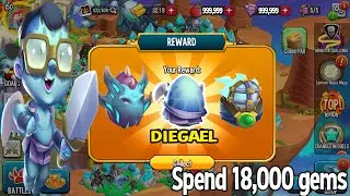 🔴Monster Legends - MY REWARD DIEGAEL [150] Spend 18,000 gems :(
