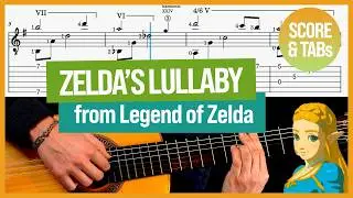 Zelda's Lullaby | Classical Guitar Slow Play-Along TAB (No Talking)