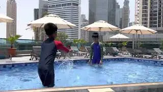 #RnR pool time at Radisson Dubai Waterfront