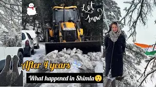 After four years, Shimla finally wrapped🏔️ itself in two feet of pure snow❄️🌨️🥶