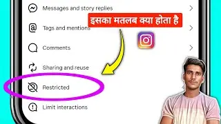 What is the meaning of Restricted? Instagram restricted option