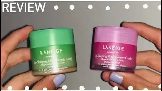 Laneige lip mask review- apple lime & sweet candy