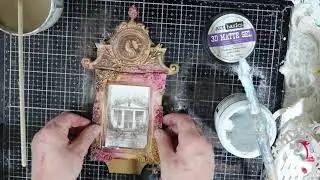Mixed media - altered art - The old house