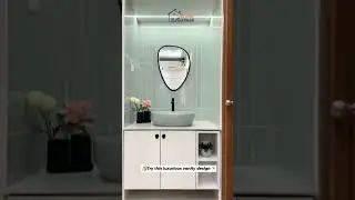 Say goodbye to boring vanities! Try this sleek and modern ✨ #VanityGoals #InteriorDesign #shorts