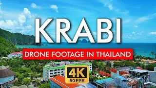 🇹🇭 Krabi Drone Footage in 4K Video. Explore the beautiful Ao Nang and Nopharat Beach inThailand
