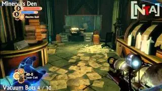 Bioshock 2 - Minerva's Den DLC - Vacuum bots Achievement Guide + spitfire Location