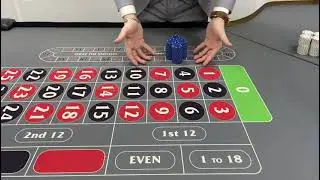 Pushing 4 full stacks - 80 chips - Casino Croupier tutorial