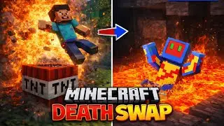 DESTROYING MY FRIEND IN MINECRAFT DEATH SWAP!