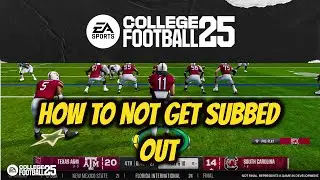 КАК НЕ ПОПАСТЬ НА ЗАМЕНУ В ПУТИ К СЛАВЕ В NCAA COLLEGE FOOTBALL 25