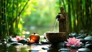 Relaxing Peaceful Night Soundscape with Flowing Water and Nature Calm