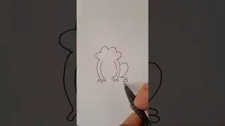 Cartoonize A Frog For Kids # Easy Drawing # Shorts