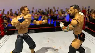 John cena vs cm punk | no commentary! | wwe action figure match!