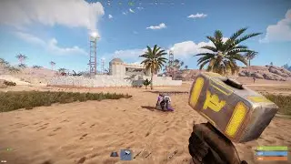 RUST - Admin base gets raided - 200 rocket raid