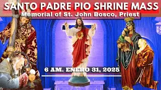 FILIPINO HOLY MASS TODAY LIVE at Santo Padre Pio National Shrine .  JAN 31,  2026. 6 a.m