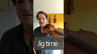 Fiddle exercise - jig rhythm string crossing
