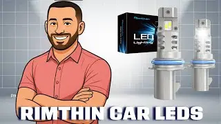 Rimthin Car LEDs - White Light Bulbs, IP67 Waterproof, Pack of 2