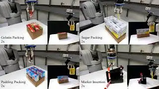 Vision-based Control for Robot Manipulation Packing