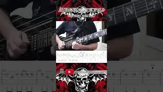 Avenged Sevenfold - Critical Acclaim (Guitar Solo 1 Cover + TABS) #Shorts