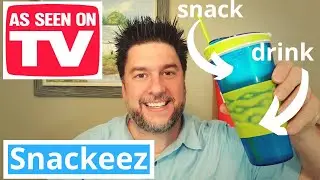 Обзор Snackeez: как показано по ТВ... стаканчик для питья и стаканчик для перекуса в одном #snackeez [217]