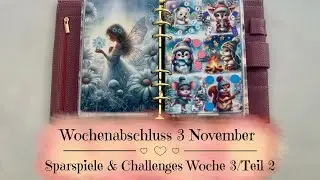 🦋Wochenabschluss 3 November | Sparspiele & Challenges Woche 3/Teil 2🦋