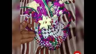 Flowers making with plastic wire