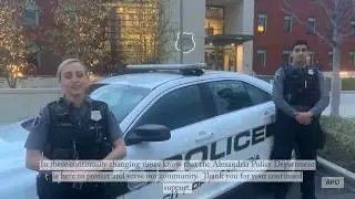 Alexandria Police Department COVID-19 Safety Message