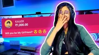 KAIZER Proposing Beautiful Streamers on Livestream ft. @PAYAL GAMING