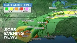 Severe weather forecast from Southern Plains to East Coast
