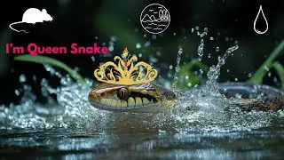 Queen Snake 🐍#snakelovers #reptiles #wildlife #snakevideos #snake #queensnake #queen