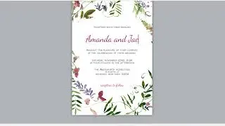 Wedding Invitation Digital - AMBER - Wildflower