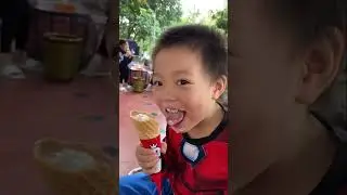IRON MAN eats ICE-CREAM #shorts