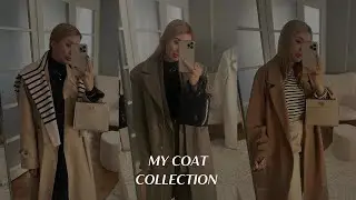 My coat collection: trench coats, wool coats etc.