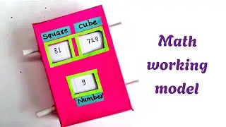 Number and their square math project/ Math working model #schoolproject Math project for class 5,6