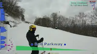 Ski Hunter Dec 4 2025 ⛷️🏔️⛷️Kattskill lift to Belt Parkway to Broadway Express HD 4K w/telemetry