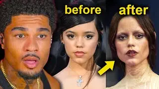 Jenna Ortega ruined her face ..