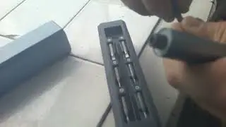 Mini Electric screwdriver seasparkles corner #fun #starbucksdrink #tools #retro #hammer #skillsaw