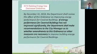 Cambridge Building Emissions Public Forum
