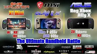 Asus ROG Xbox Ally X vs OnexPlayer X1 Mini vs MSI Claw 8 AI: The Ultimate Handheld Battle!