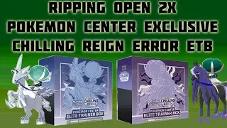 Opening Chilling Reign Elite Trainer ERROR Boxes from the Pokemon Center - The Odds Can't Get Worse