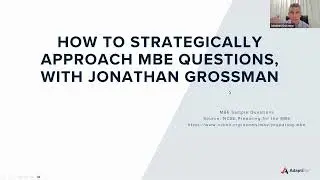 AdaptiBar: How to Strategically Approach MBE Questions, with Jonathan Grossman [February 2026]