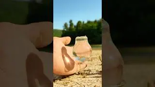 Survival Skills: Fire With Water and a Light Bulb #survival #bushcraft #camping #lifehacks #diy