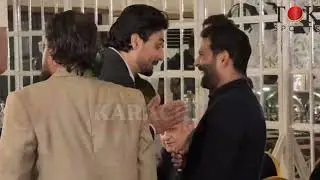 Asad Shafiq greets Abrar Ahmed at his Valima Reception | Karachi