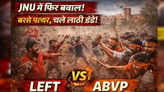 ABVP vs Left-Wing Clash: JNU में आधी रात फिर बवाल कैंपस में चले लाठी-डंडे! किसने भड़काई हिंसा ?