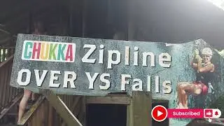 YS FALLS A SEVEN TIERED WATER FALL. CASCADE IN JAMAICA,