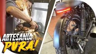 FABRICANDO SALPICADERA TRASERA ESTILO CAFE RACER! #cafetera